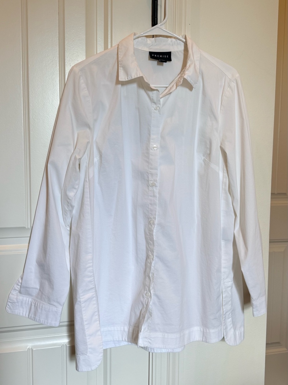 Premise White Button Down Dress Shirt